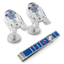 Load image into Gallery viewer, Star Wars R2-D2 Cufflinks and Blue Tie Bar Gift Set