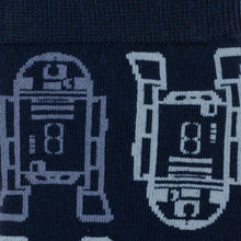 Load image into Gallery viewer, Star Wars R2-D2 Light and Dark Blue Dress Socks and Lapel Pin Gift Set