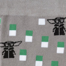 Load image into Gallery viewer, Star Wars Grogu Green Tie, Gray Dress Socks, and Tie Bar Gift Set