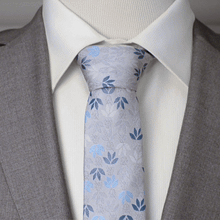Load image into Gallery viewer, Star Wars Darth Vader Gray Floral Tie