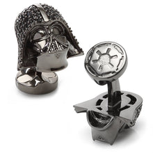 Load image into Gallery viewer, Star Wars Darth Vader Crystal 3D Cufflinks