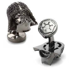 Load image into Gallery viewer, Star Wars Darth Vader Crystal 3D Cufflinks and 5-Stud Set
