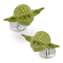 Load image into Gallery viewer, Star Wars Yoda 3D Cufflinks