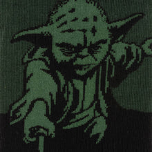 Load image into Gallery viewer, Star Wars Yoda Green Dress Socks and Jedi Order Crest Lapel Pin Gift Set