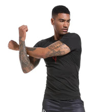 Load image into Gallery viewer, Men's Print Compression Shirts Summer Short Sleeve Rash Guard Gym Workout T-shirt Athletic Quick Dry Baselayer Undershirts Tops