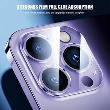 Load image into Gallery viewer, 5Pcs Lens Protective Glass for iPhone 14 13 12 11 Pro Max Mini Camera Lens Protector for Iphone X XS XR Xs Max SE 2022 2020 Ultra Thin Tempered Glass Camera Lens Protector