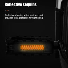 Load image into Gallery viewer, Bicycle Platform Pedals Non-slip Bicycle Pedal Footboard with Reflector Riding Accessories for Folding Bike Electric Vehicle