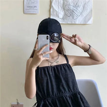 Load image into Gallery viewer, Aviator Baseball Cap – Unisex Summer Hat with Built-In Sunglasses