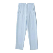 Load image into Gallery viewer, Women’s High Waist Slim Trousers