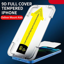 Load image into Gallery viewer, 9D Tempered Glass On The For iphone 13 12 Mini 11 14 Pro Max Screen Protector Protective Glass For iphone X XR XS MAX Glass Film Tempered Glass Protective Film HD Clear 9H Hardness Screen Protector