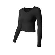 Load image into Gallery viewer, SculptFit Long Sleeve Yoga Crop Top