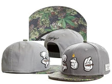 Load image into Gallery viewer, Skull Hand Snapback Hat – Flat Bill Adjustable Baseball Cap