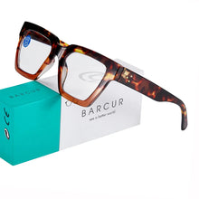 Load image into Gallery viewer, BARCUR Retro Fashionable Unique Leopard Pattern Reading Glasses for Women and Men – Stylish Clear Prescription Eyewear with Fashion Color Options – Trendy Rectangular Presbyopia Glasses with Personalized Gift Box for Daily Use