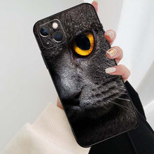 Load image into Gallery viewer, Beautiful Grey British Shorthair Cat Case For iPhone 12 13 Mini 13 11 12 14 Pro Max XS X XR 6S 7 8 Plus SE 2020 Silicone Cover Silicone Soft Black Moon Smooth Print Design