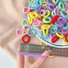 Load image into Gallery viewer, 20/50pcs Kids Elastic Hair Bands Girls Sweets Scrunchie Rubber Band for Children Hair Ties Clips Headband Baby Hair Accessories