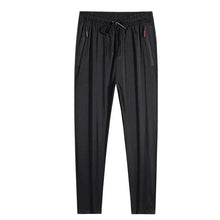 Load image into Gallery viewer, Men's Casual Pants Straight Slim Fit Elastic Waist Jogger Korean Classic Blue Black Gray Male Brand Trousers Plus Size