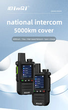 Load image into Gallery viewer, BINQI-K6 GXINPOC Platform Global -4G POC walkie talkie, 5000kilometers remote , global policecivilian fleet walkie talkie(free)