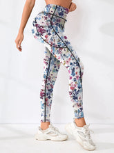 Load image into Gallery viewer, Printed High-Waist Pocket Fitness Pants Women