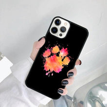 Load image into Gallery viewer, Dog Foot Print Colorful Pattern Phone Case For Iphone 14 Se 2020 Xr Xs 11 12 13 Mini Pro Max 6 7 8 Plus Ultra Designer Printed Hard Back Case
