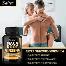 Load image into Gallery viewer, Black + Red + Yellow Maca Root Ginseng Extract Supplement for Men and Women, Natural Energy Support, Stamina, Focus