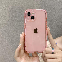 Load image into Gallery viewer, Luminous Shockproof Bumper Phone Case For iPhone 11 14 Pro Max 12 11 13 Pro Max X XR XS Max Transparent Back Cover Full Bumper Case Strong Classic Phone Case