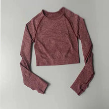 Load image into Gallery viewer, Seamless Yoga Crop Top for Women