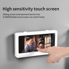 Load image into Gallery viewer, White Phone Holder Waterproof Phone Case Bathroom Shower Phone Holder Stand Box Wall Mounted Shower Case Bracket Full Body Waterproof Shockproof Phone Case Clear Protective Cover Case