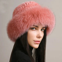 Load image into Gallery viewer, Women’s Faux Fur Knit Beanie