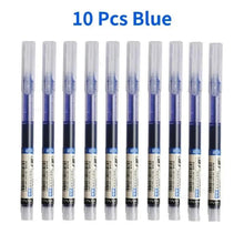 Load image into Gallery viewer, 10Pcs/set High Quality Needle Type Gel Pens Straight Liquid Ballpoint Pen Kawaii Stationery School Office Supplies Writing