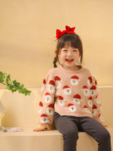 Load image into Gallery viewer, Children's Santa Claus Head Knitted Christmas Sweater | NCS