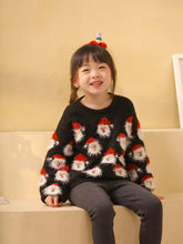 Load image into Gallery viewer, Children's Santa Claus Head Knitted Christmas Sweater | NCS