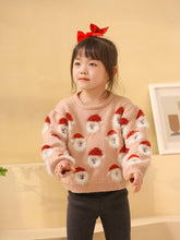 Load image into Gallery viewer, Children's Santa Claus Head Knitted Christmas Sweater | NCS