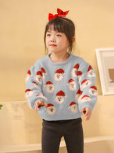 Load image into Gallery viewer, Children's Santa Claus Head Knitted Christmas Sweater | NCS