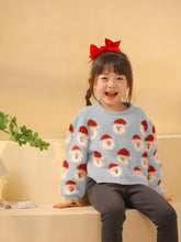 Load image into Gallery viewer, Children's Santa Claus Head Knitted Christmas Sweater | NCS