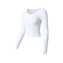 Load image into Gallery viewer, SculptFit Long Sleeve Yoga Crop Top