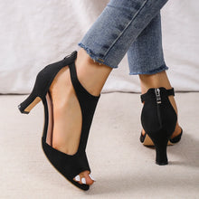 Load image into Gallery viewer, Leather High Heels Shoes