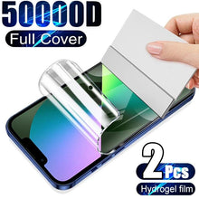 Load image into Gallery viewer, 2Pcs Film for IPhone 12 13 Pro Max Mini Screen Protectors for IPhone 11 14 Pro XS Max X XR 6 6s 7 8 Plus SE Not Glass Anti-Scratch Eye-Protection HD Clear film Screen Protector
