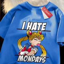 Load image into Gallery viewer, 🌙 Sailor Moon Tongue-Out Graphic T-Shirt – Playful Anime Streetwear