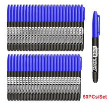 Load image into Gallery viewer, 6PCs/Set Permanent Marker Pen Fine Point Waterproof Markers Thin Nib Crude Nib Black Blue Red Ink 1.5mm Fine Color Marker Pens