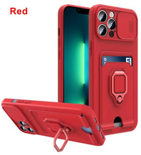 Load image into Gallery viewer, Lightweight Heavy Duty Protective Case With Rotatable Kickstand Ring For iPhone 13 14 Case Magnetic Ring Holder Cover for iPhone 12 11 14 Pro Wallet Card Armor iphone Case
