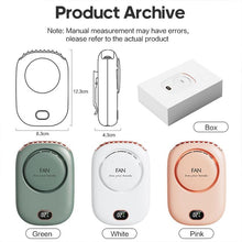 Load image into Gallery viewer, Portable Lazy Hanging Neck Fan Mini Cooling Fans Bladeless USB Rechargeable Sports Cooling Fan For Outdoor Sports Travel Personal Fan for Neck Portable USB Mini Fan