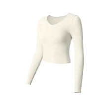 Load image into Gallery viewer, SculptFit Long Sleeve Yoga Crop Top