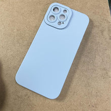 Load image into Gallery viewer, High-end Black Shockproof Silicone Phone Case For iPhone 13 12 Pro 11 Pro Max For Men Protect Lens Cover Compatible with iPhone Silicone Rubber Case Comfortable Grip