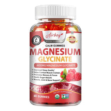 Load image into Gallery viewer, Magnesium Glycinate Gummies - Calm, Relieves Stress, Promotes Sleep, Support Memory, Concentration & Muscle Spasms - 120pcs