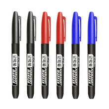 Load image into Gallery viewer, 6PCs/Set Permanent Marker Pen Fine Point Waterproof Markers Thin Nib Crude Nib Black Blue Red Ink 1.5mm Fine Color Marker Pens