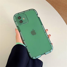 Load image into Gallery viewer, Luminous Shockproof Bumper Phone Case For iPhone 11 14 Pro Max 12 11 13 Pro Max X XR XS Max Transparent Back Cover Full Bumper Case Strong Classic Phone Case