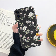 Load image into Gallery viewer, Fashion Flower Phone Case For Iphone 7 8 Plus Iphone Xr X Xs Silicone Ultra Thin Shockproof Mobile Phone Case With Fashion Pattern Cover Stylish Beautiful Flower Pattern Colored iphone Case