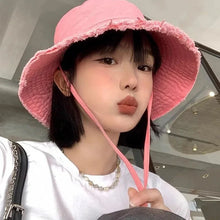 Load image into Gallery viewer, Unisex Tassel Cotton Bucket Hat