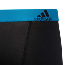 Load image into Gallery viewer, adidas Kids-Boy's Performance Boxer Briefs Underwear (4-Pack) Large Black/Solar Blue/Semi Solar Slime Green - # BOAA121410001