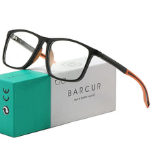 Load image into Gallery viewer, BARCUR Lightweight Sports Reading Glasses for Men & Women – Ultra-Light PC Frame Durable Presbyopia Eyewear with HD Transparent Acrylic Lenses – Comfortable Rectangle Readers for Casual Daily Wear and Outdoor Use